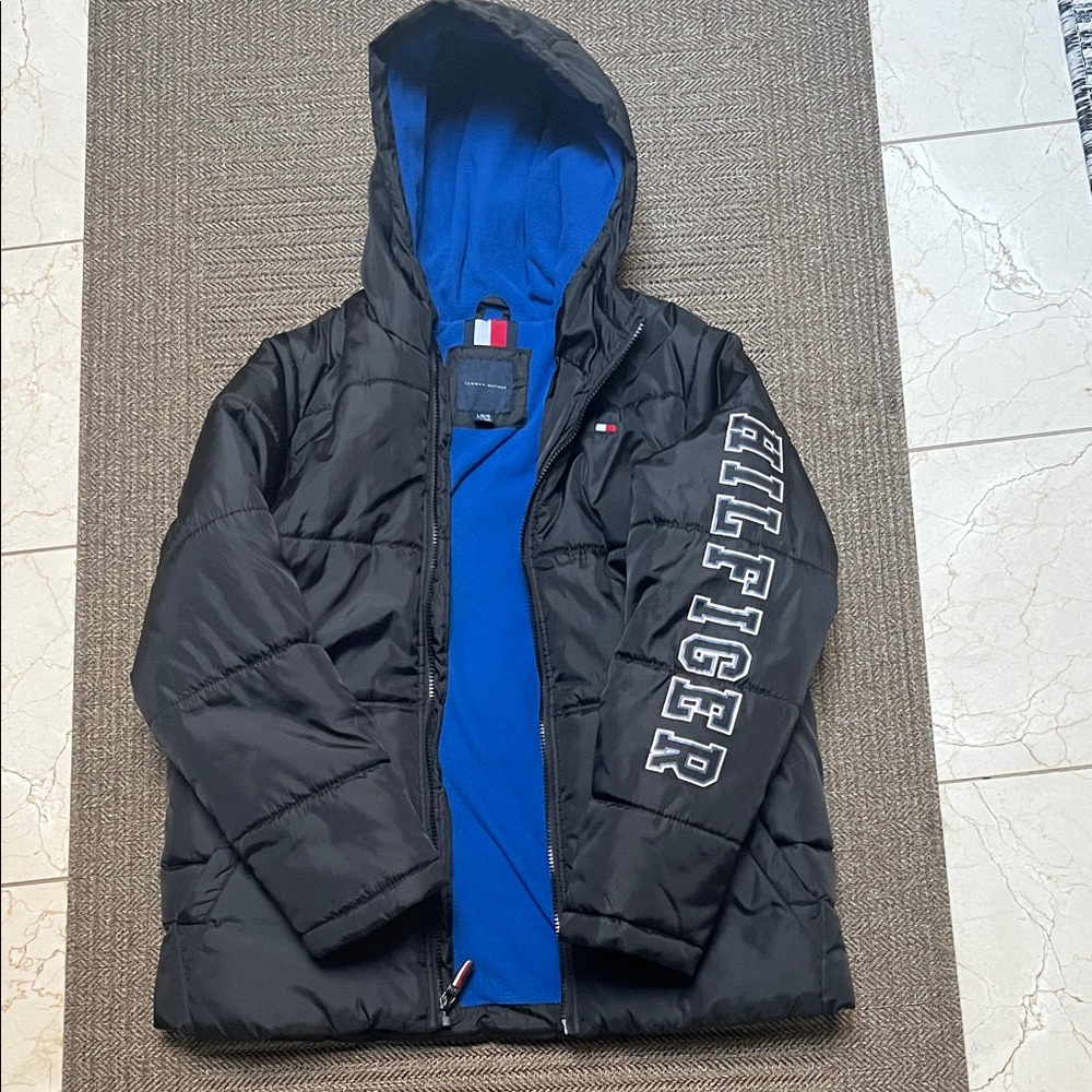 Tommy Hilfiger Black Jacket with Blue Interior